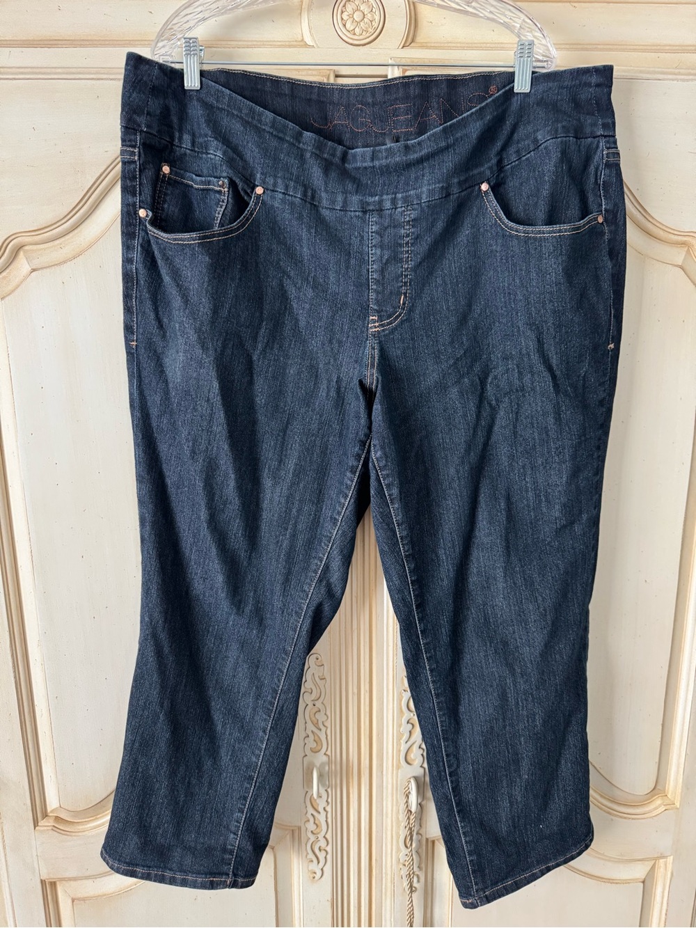 Women’s Dark Blue Denim Capri Jag Jeans